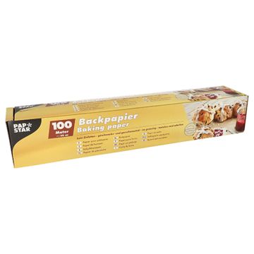 Papier pour pâtisseries 100 m x 38 cm marron en boîte