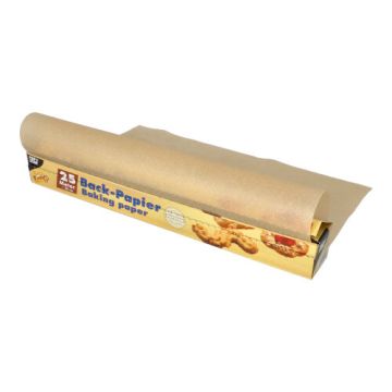 Papier sulfurisé 25 m x 38 cm marron en boîte