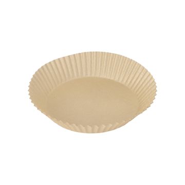 Papier cuisson Ø 16 cm · 4,5 cm marron pour friteuses à air chaud
