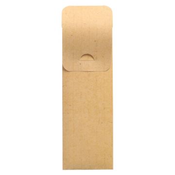 Pochettes à couverts 23,5 cm x 7,3 cm naturel serviette blanche incluse 40 x 40 cm, 2 couches