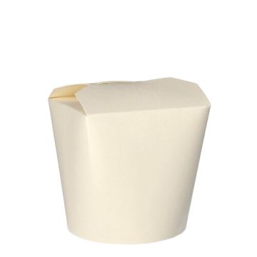 Pasta-box bio, carton 750 ml 10 cm x 10 cm x 8,5 cm blanc