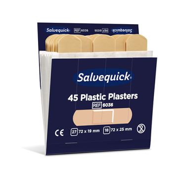 "Cederroth" Pansements Salvequick plastiques (45 Stück) marron , wasserabweisend, Refill