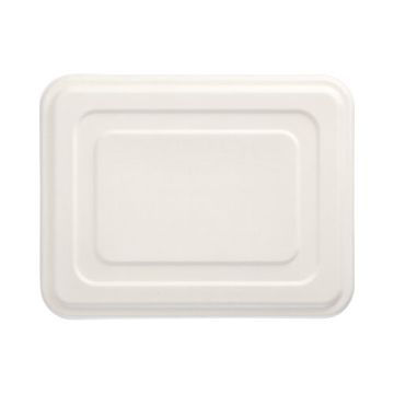 Couvercles, canne à sucre "pure" 1,4 cm x 22,5 cm x 28,6 cm blanc