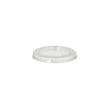 Couvercles pour gobelets à portion, PLA "pure" rond Ø 6 cm transparent