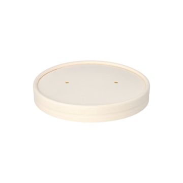 Couvercles pour terrines à soupe, cartón "To Go" rond Ø 11,8 cm blanc