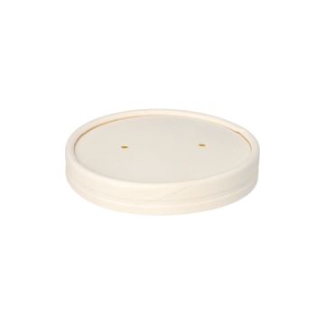 Couvercles pour terrines à soupe, cartón "To Go" rond Ø 9,9 cm blanc
