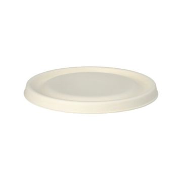 Couvercle pour coupelle canne à sucre "pure" Ø 16,4 cm blanc