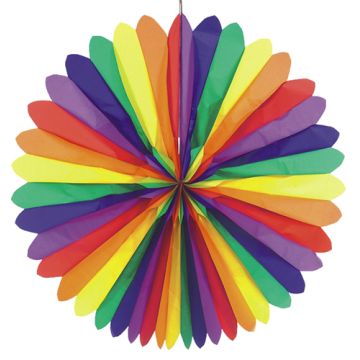 Eventail décoratif Ø 120 cm "Rainbow" difficilement inflammable