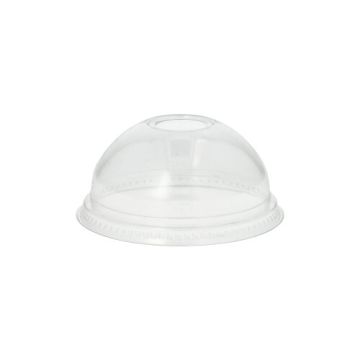 Couvercles bombes "Hurricane", PET ronds Ø 9,5 cm · 4,5 cm transparent avec ouverture