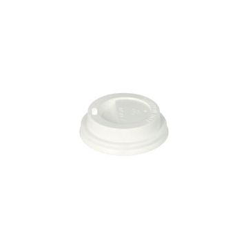 Couvercles bombés, PS "To Go" rond Ø 6,3 cm · 2 cm blanc