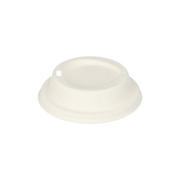 Couvercles, dome, canne à sucre "pure" rond Ø 9 cm blanc