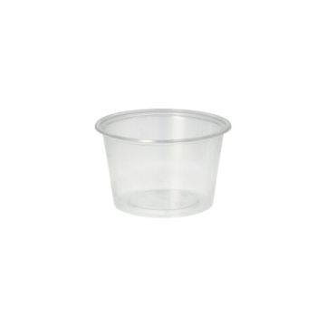 Coupelles à sauce de salade, PP rond 100 ml Ø 7,1 cm · 4,3 cm transparent