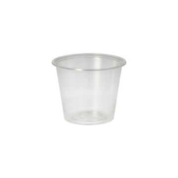 Coupelles à sauce de salade, PP rond 125 ml Ø 7,1 cm · 5,7 cm transparent
