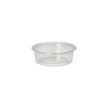 Coupelles à sauce de salade, PP rond 50 ml Ø 7,1 cm · 2,4 cm transparent