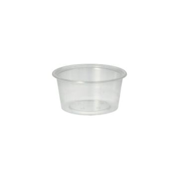 Gobelet à vinaigrette, PP rond 80 ml Ø 7,1 cm - 3,5 cm transparent