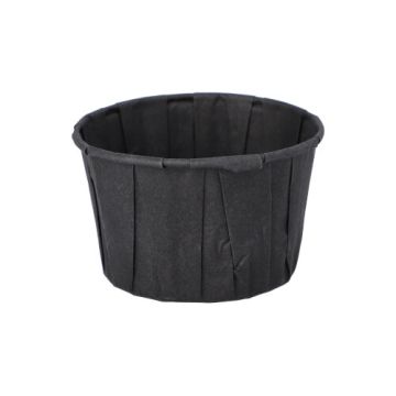 Coupelles pour sauce à salade, papier 110 ml Ø 7 cm · 4,2 cm noir