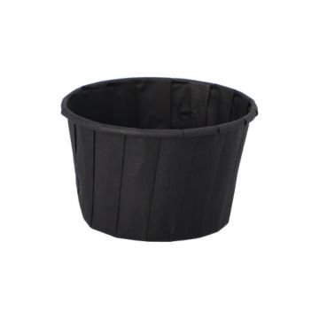 Coupelles pour sauce à salade, papier 90 ml Ø 6,6 cm · 4,2 cm noir