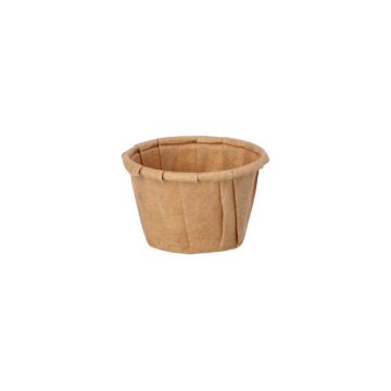 Coupelles pour sauce à salade, papier "pure" 10 ml Ø 3,5 cm · 2,2 cm marron