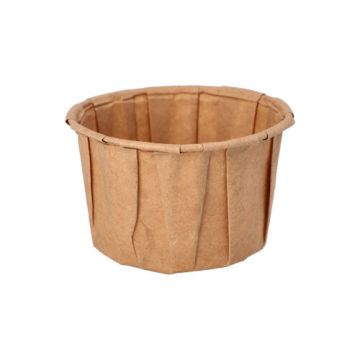 Coupelles pour sauce à salade, papier "pure" 110 ml Ø 7 cm · 4,2 cm marron