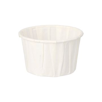 Coupelles pour sauce à salade, papier "pure" 110 ml Ø 7 cm · 4,2 cm blanc