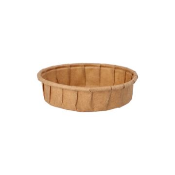 Coupelles pour sauce à salade, papier "pure" 25 ml Ø 6 cm · 1,5 cm marron
