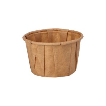Coupelles pour sauce à salade, papier "pure" 50 ml Ø 5,8 cm · 3,5 cm marron