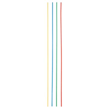 Pailles, maxi Papier Ø 6 mm · 80 cm couleurs assorties