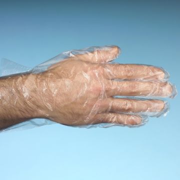 "WORK-INN/-PS" Gants, PE transparent pour homme, L