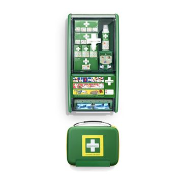 "Cederroth" Trousse de 1ers secours et pour brûlures, DIN 13157 22,7 cm x 29,4 cm x 57,2 cm vert