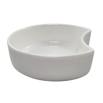 Bol en porcelaine demi-lune 200 ml Ø 12 cm · 3,5 cm blanc "Ano"