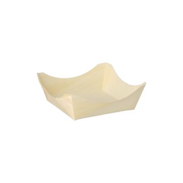 Bols "Fingerfood", bois "pure" rectangulaire 3,5 cm x 10 cm x 10 cm