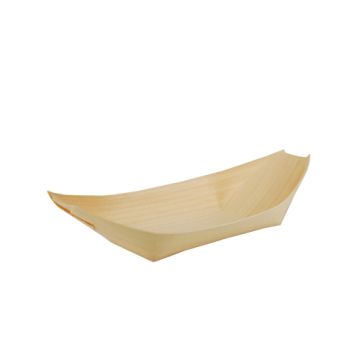 Mise en bouche- Bols, bois "pure" 19 cm x 10 cm "Bateau"