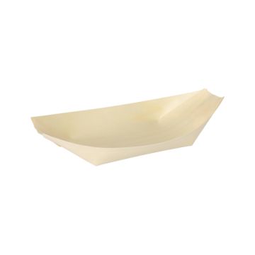 Mise en bouche- Bols, bois "pure" 19 cm x 10 cm "Bateau"