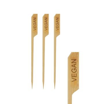 Piques à brochettes "Fingerfood" "pure" 12 cm "VEGAN"