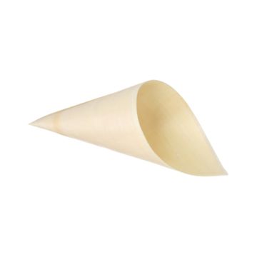 Cornets "Fingerfood" en bois "pure" Ø 11 cm · 21 cm