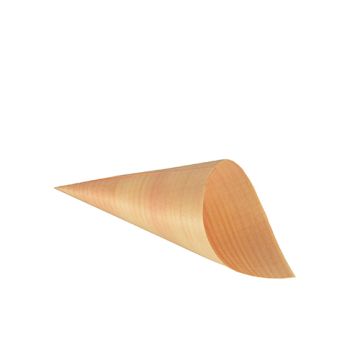Cornets "Fingerfood" en bois "pure" Ø 6,5 cm · 12,5 cm