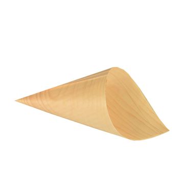 Cornets "Fingerfood" en bois "pure" Ø 8 cm · 15,5 cm