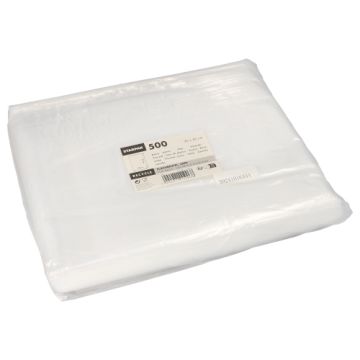 Sachets à fond plat, LDPE 50 cm x 30 cm transparent