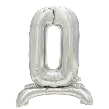 Ballon aluminium 73 cm argent "0" stehend