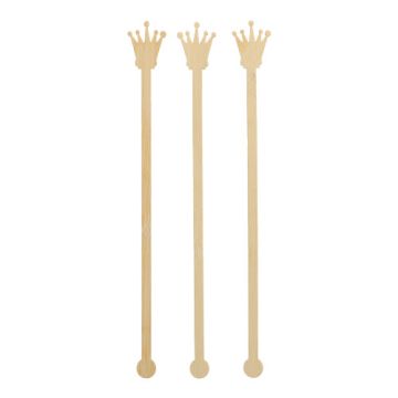Bâtons mélangeurs à cocktail, bambou "pure" 20 cm "Crown"