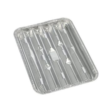 Plats à grillades, alu rectangulaire 1,4 cm x 16,3 cm x 22,7 cm