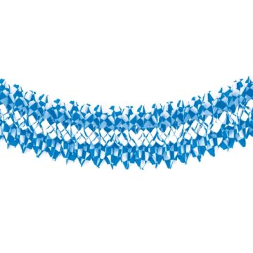 Guirlande pour grands espaces, papier Ø 25 cm · 10 m "Bavarois bleu" ininflammable