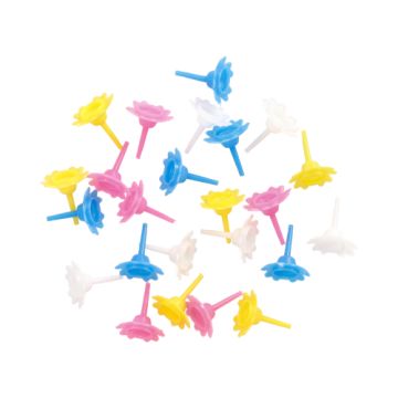 Support de bougies d'anniversaire couleurs assorties