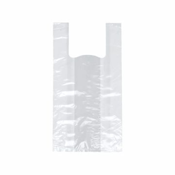 Sacs bretelle en H.D.P.E. 42 cm x 21 cm x 13 cm blanc