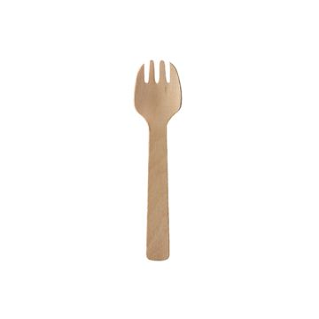 Fourchettes, bois "pure" 10 cm naturel