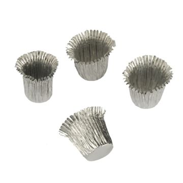 Douilles de bougie en Alu Ø 1,9 cm · 2,7 cm argent
