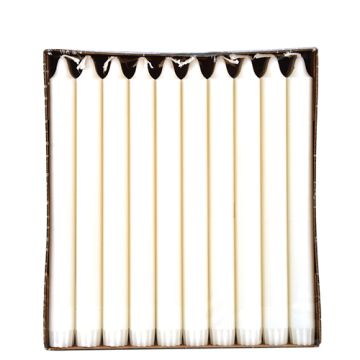 Bougies de lustres Ø 2,2 cm · 20 cm blanc en 100 % stéarine