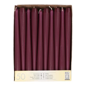 Bougies de chandelier Ø 2,2 cm · 25 cm violet