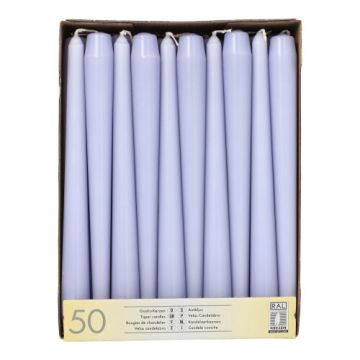 Bougies de chandelier Ø 2,2 cm · 25 cm lilas