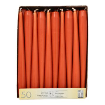 Bougies de chandelier Ø 2,2 cm · 25 cm brun rouille